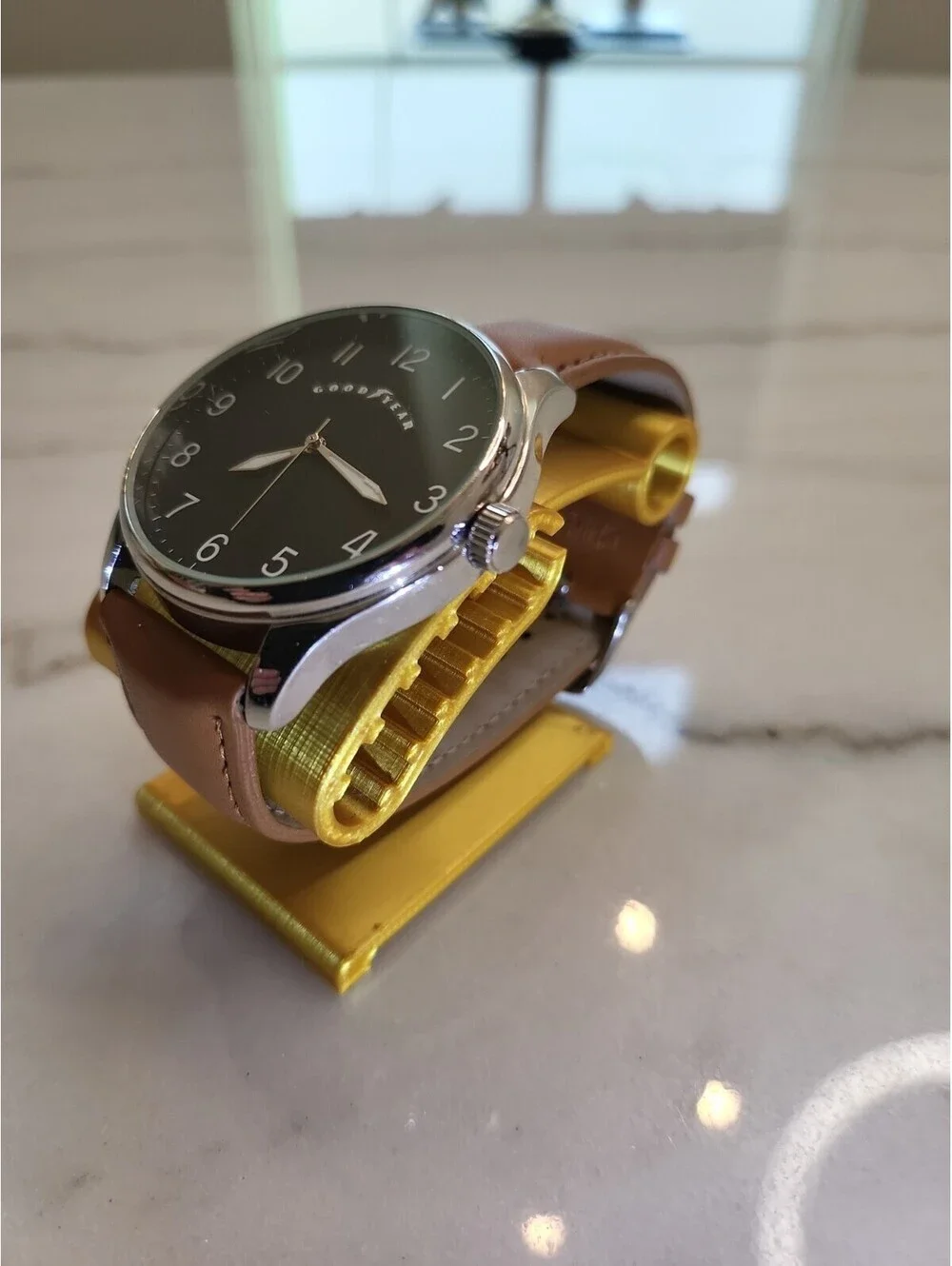Men's Quartz Watch Working NewBattery Automobilia 41mm Good Year EUC